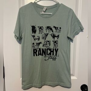 Bella Canvas Mint Green Graphic Short Sleeve Tee Women’s Small